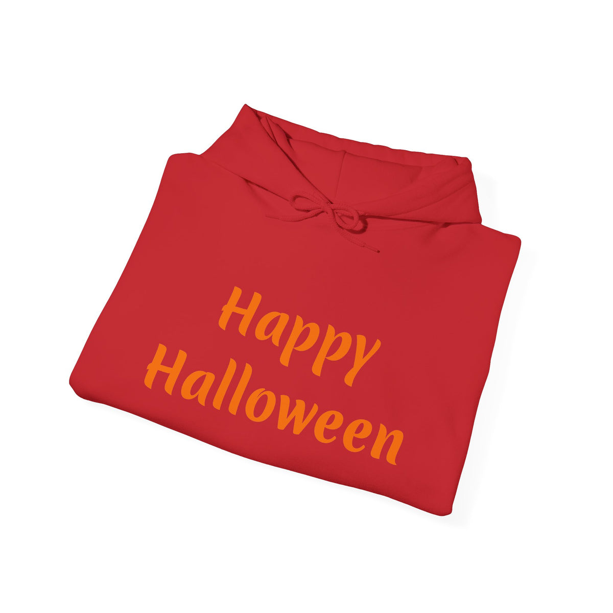 Halloween Hoodie — "Happy Halloween" & "Trick or Treat Give Me Something Good to Eat" Pumpkin & Ghost Sleeve Sweatshirt