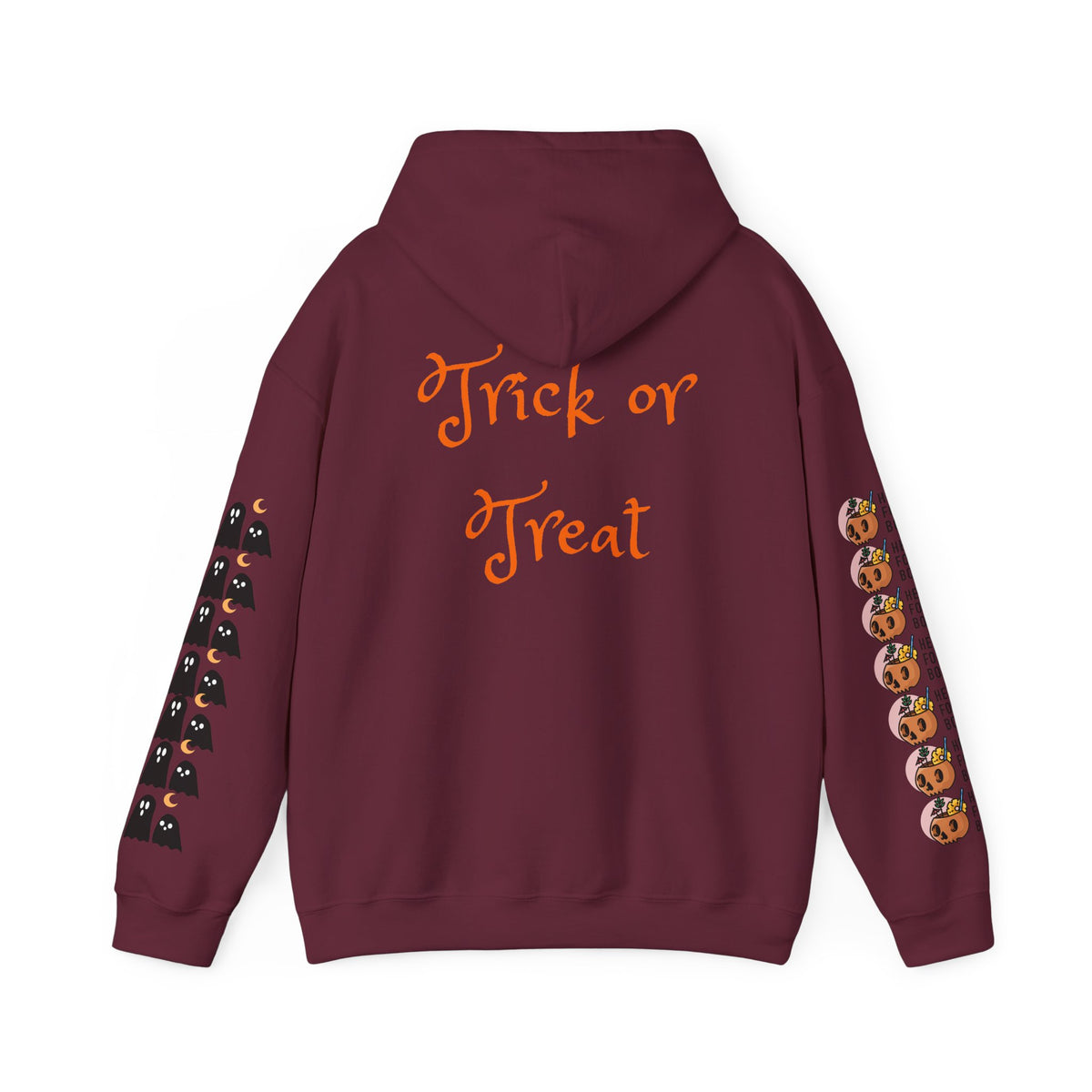 Halloween Hoodie – “All Hallows’ (hey Boo Eve)” Trick or Treat Pullover