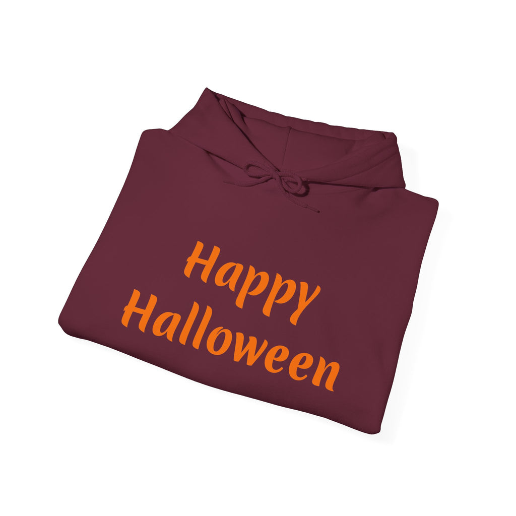 Copy of Halloween Hoodie — "Happy Halloween" & "Trick or Treat Give Me Something Good to Eat" Pumpkin & Ghost Sleeve Sweatshirt