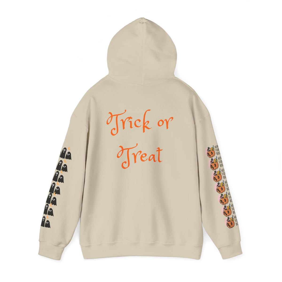 Halloween Hoodie – “All Hallows’ (hey Boo Eve)” Trick or Treat Pullover