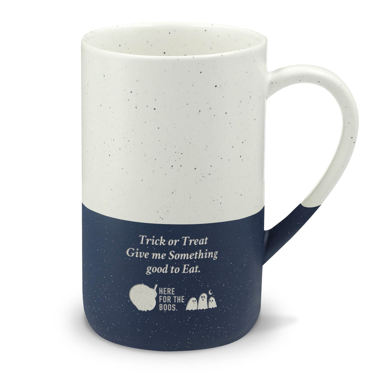 Speckled Ceramic 13oz Engraved Mug — Rustic Two-Tone Coffee Cup