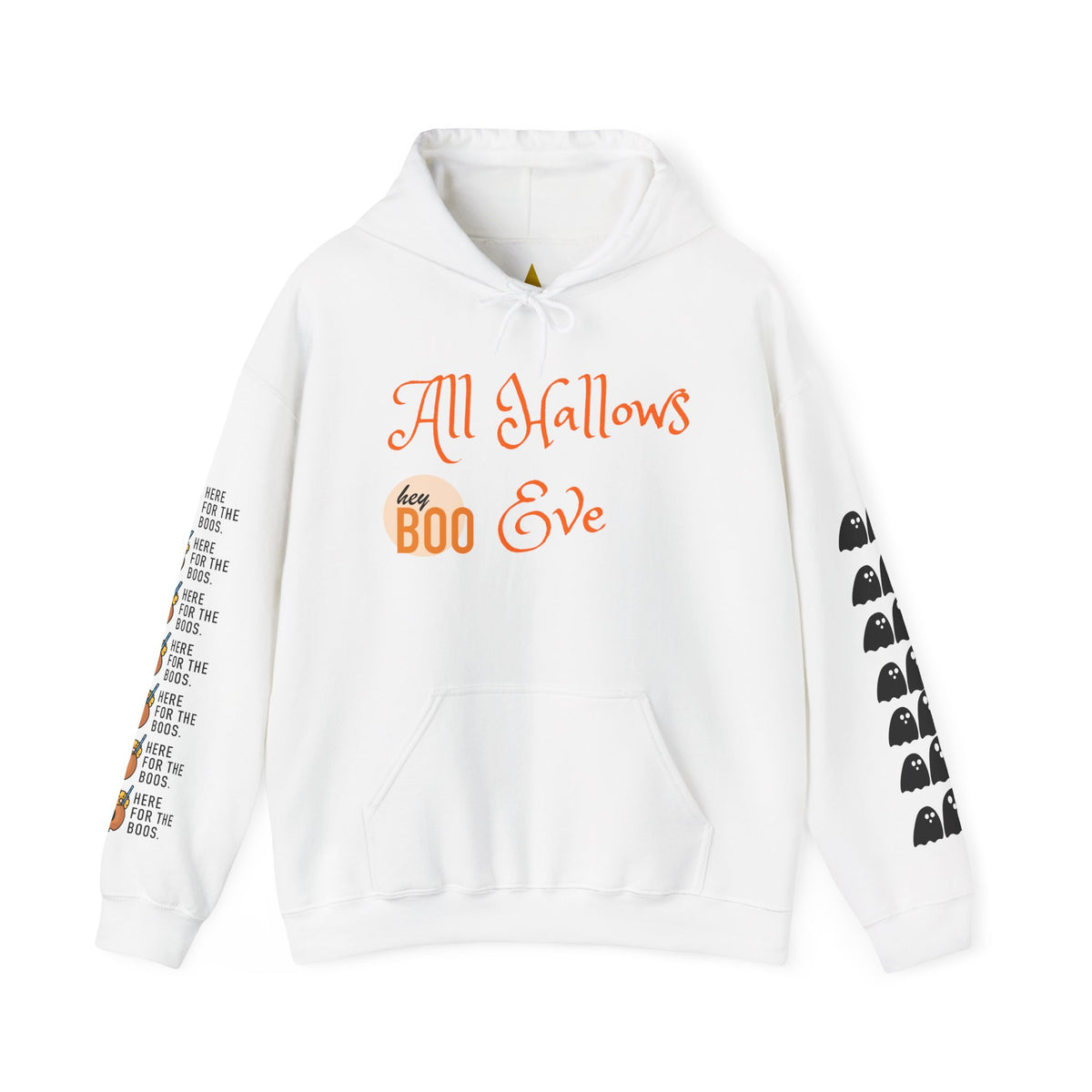 Halloween Hoodie – “All Hallows’ (hey Boo Eve)” Trick or Treat Pullover