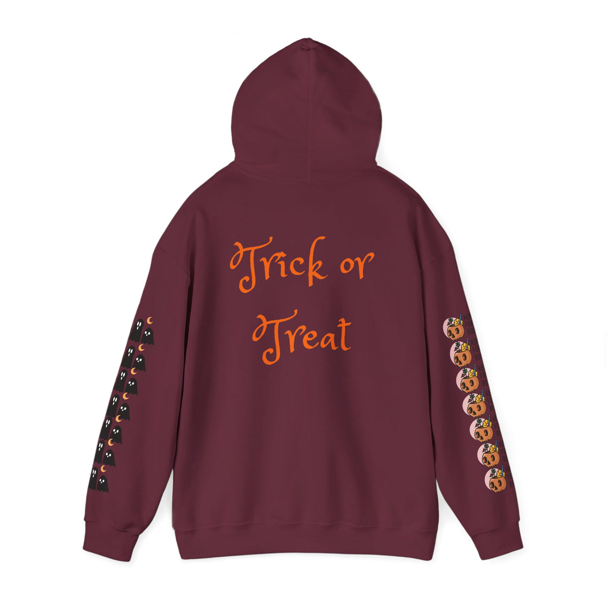 Halloween Hoodie – “All Hallows’ (hey Boo Eve)” Trick or Treat Pullover