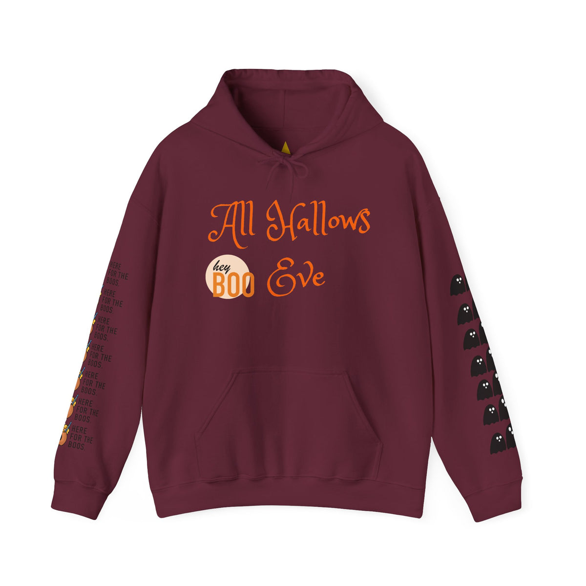 Halloween Hoodie – “All Hallows’ (hey Boo Eve)” Trick or Treat Pullover