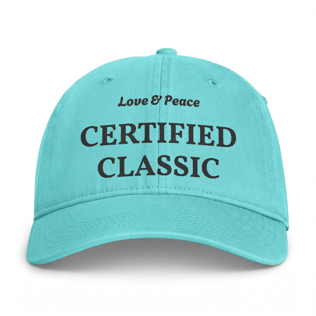 Certified Classic Washed Cap — "Love & Peace" Coastal Dad Hat