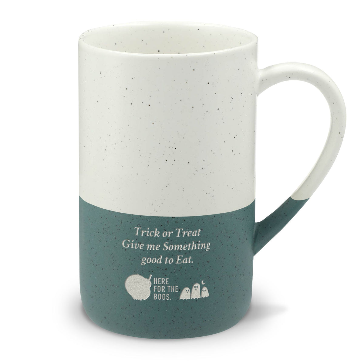 Speckled Ceramic 13oz Engraved Mug — Rustic Two-Tone Coffee Cup