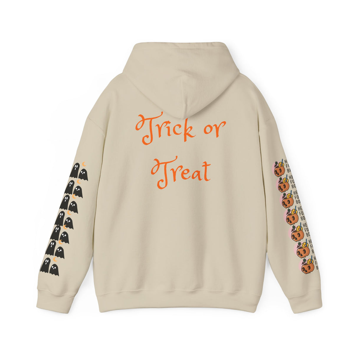 Halloween Hoodie – “All Hallows’ (hey Boo Eve)” Trick or Treat Pullover