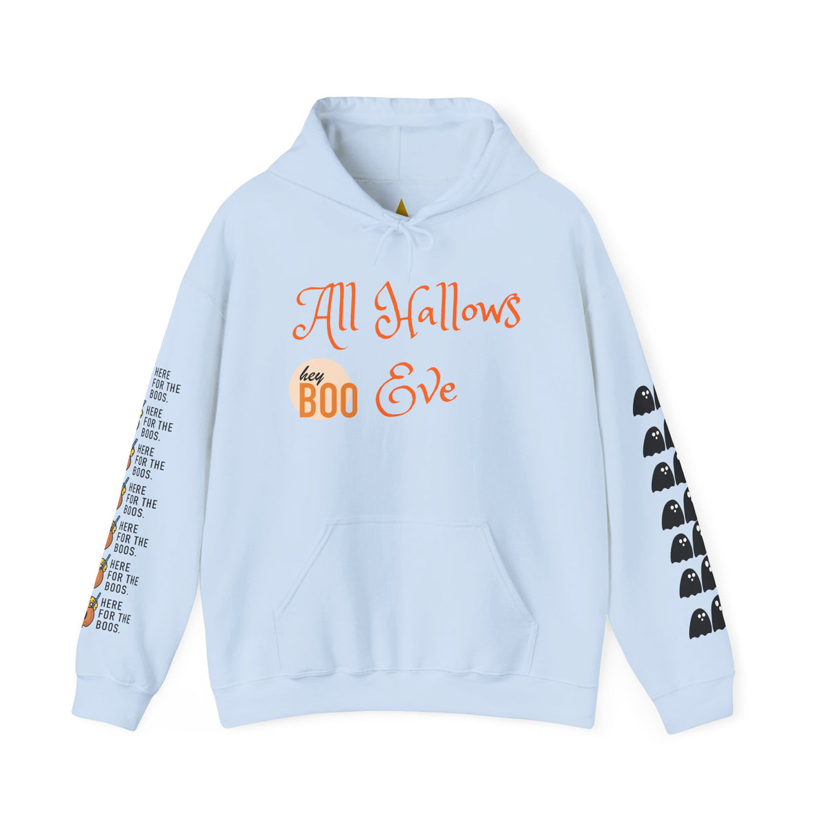 Halloween Hoodie – “All Hallows’ (hey Boo Eve)” Trick or Treat Pullover