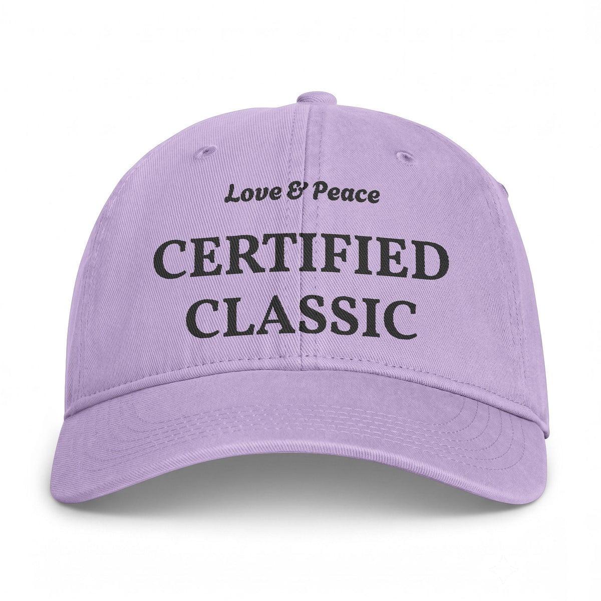 Certified Classic Washed Cap — "Love & Peace" Coastal Dad Hat