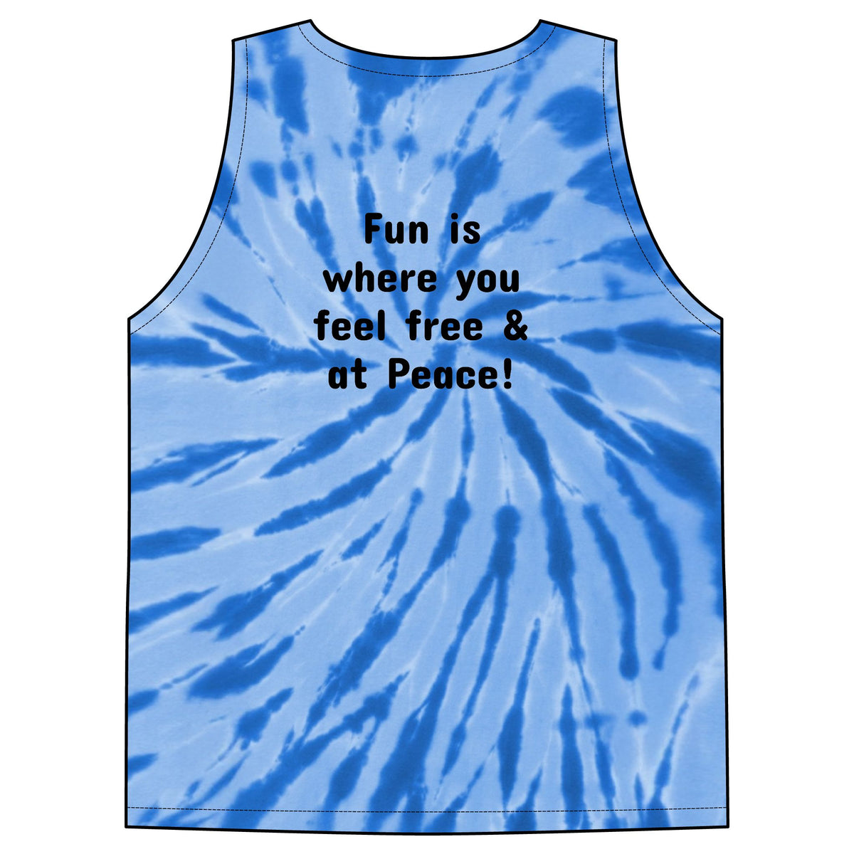 Peace & Love Tie-Dye Tank Top