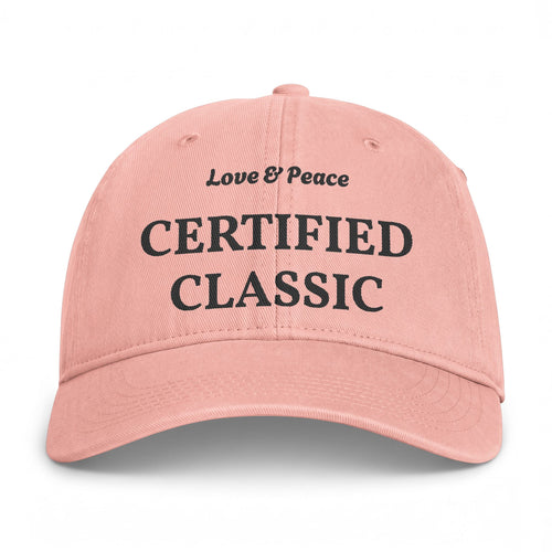 Certified Classic Washed Cap — "Love & Peace" Coastal Dad Hat