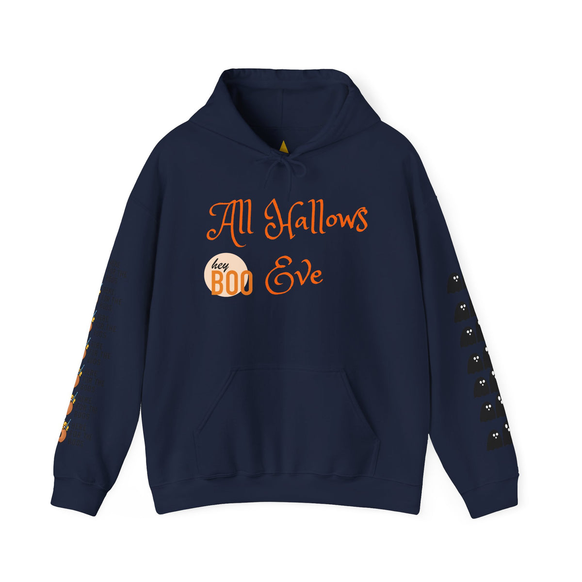 Halloween Hoodie – “All Hallows’ (hey Boo Eve)” Trick or Treat Pullover