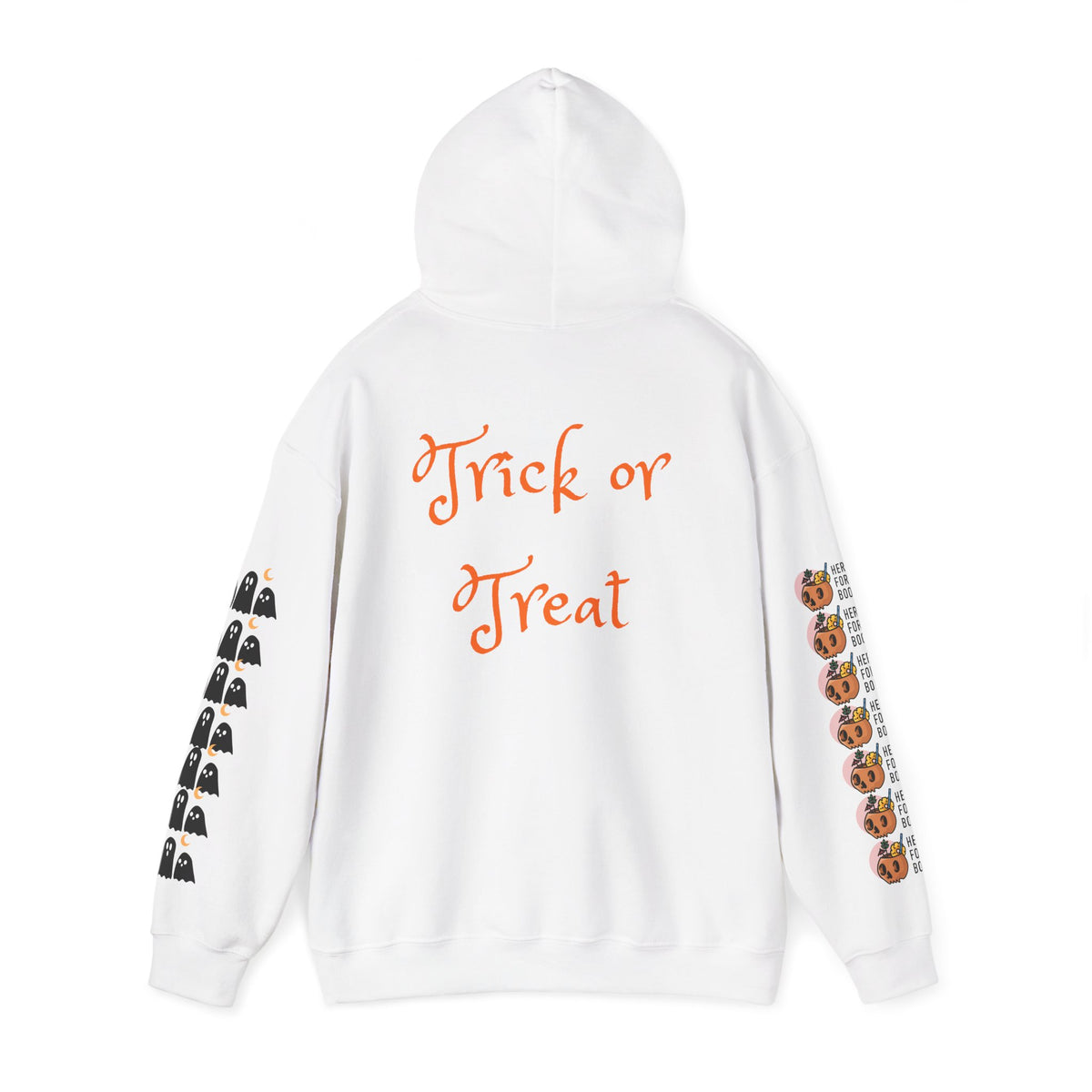 Halloween Hoodie – “All Hallows’ (hey Boo Eve)” Trick or Treat Pullover